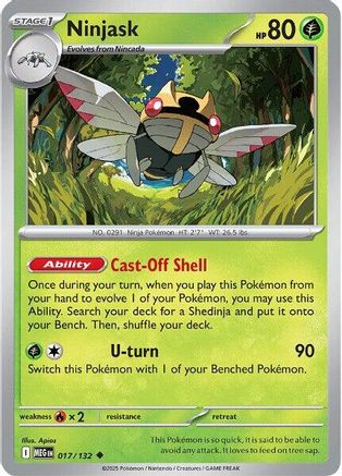 [PKM] Ninjask (017/132) [Mega Evolutions: Base Set]