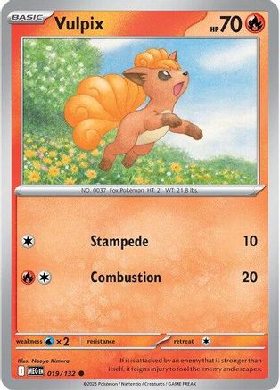 [PKM] Vulpix (019/132) [Mega Evolutions: Base Set]
