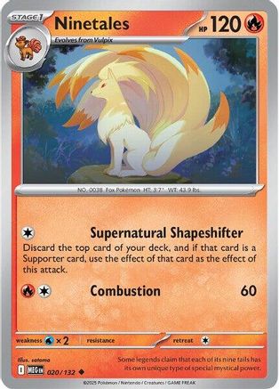 [PKM] Ninetales (020/132) [Mega Evolutions: Base Set]