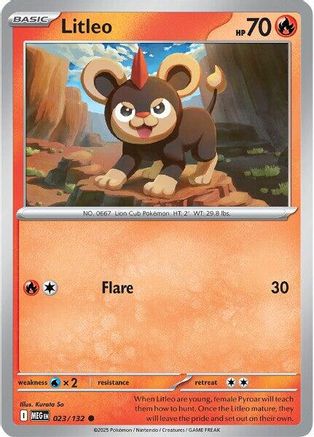 [PKM] Litleo (023/132) [Mega Evolutions: Base Set]