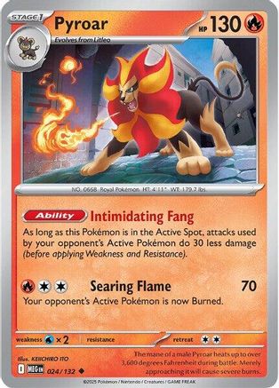 [PKM] Pyroar (024/132) [Mega Evolutions: Base Set]