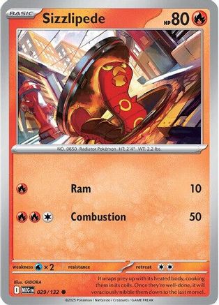 [PKM] Sizzlipede (029/132) [Mega Evolutions: Base Set]