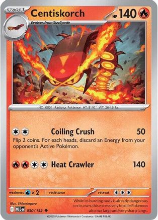[PKM] Centiskorch (030/132) [Mega Evolutions: Base Set]