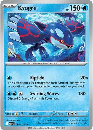 [PKM] Kyogre (034/132) [Mega Evolutions: Base Set]