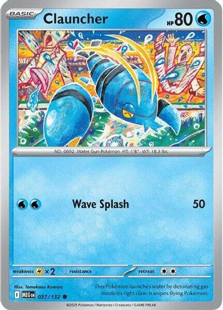 [PKM] Clauncher (037/132) [Mega Evolutions: Base Set]