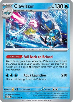 [PKM] Clawitzer (038/132) [Mega Evolutions: Base Set]