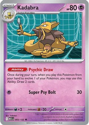 [PKM] Kadabra (055/132) [Mega Evolutions: Base Set]