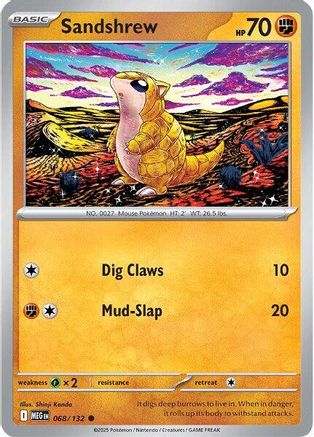 [PKM] Sandshrew (068/132) [Mega Evolutions: Base Set]