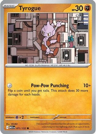 [PKM] Tyrogue (071/132) [Mega Evolutions: Base Set]
