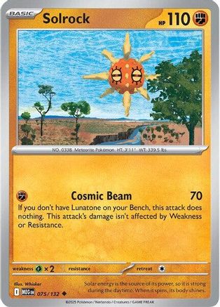 [PKM] Solrock (075/132) [Mega Evolutions: Base Set]