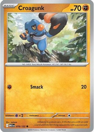 [PKM] Croagunk (078/132) [Mega Evolutions: Base Set]