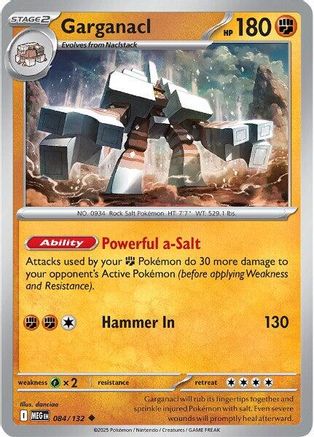[PKM] Garganacl (084/132) [Mega Evolutions: Base Set]