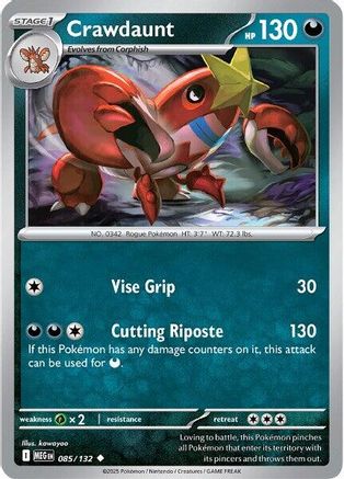 [PKM] Crawdaunt (085/132) [Mega Evolutions: Base Set]