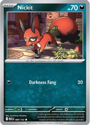 [PKM] Nickit (089/132) [Mega Evolutions: Base Set]