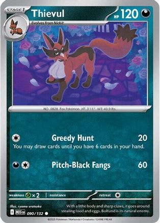 [PKM] Thievul (090/132) [Mega Evolutions: Base Set]