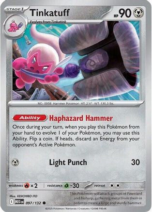 [PKM] Tinkatuff (097/132) [Mega Evolutions: Base Set]