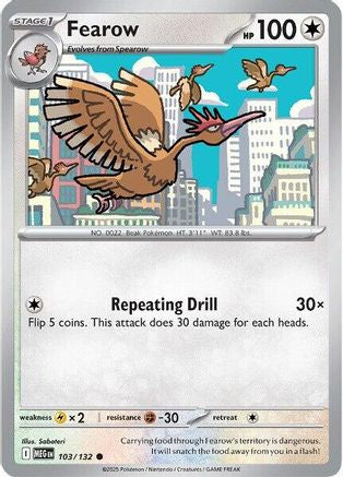 [PKM] Fearow (103/132) [Mega Evolutions: Base Set]