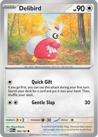 [PKM] Delibird (105/132) [Mega Evolutions: Base Set]