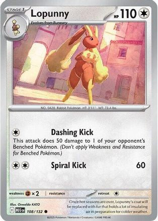 [PKM] Lopunny (108/132) [Mega Evolutions: Base Set]