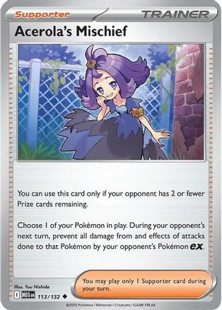 [PKM] Acerola's Mischief (113/132) [Mega Evolutions: Base Set]