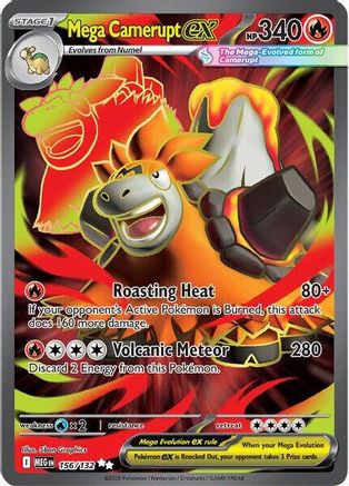 [PKM] Mega Camerupt ex (156/132) [Mega Evolutions: Base Set]