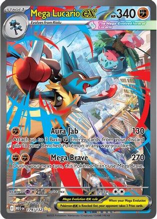 [PKM] Mega Lucario ex (179/132) [Mega Evolutions: Base Set]