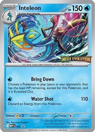 [PKM] Inteleon (002) [Mega Evolutions Promo]