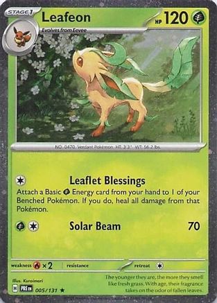 [PKM] Leafeon (005/131) (Cosmos Holo) [Miscellaneous Cards]