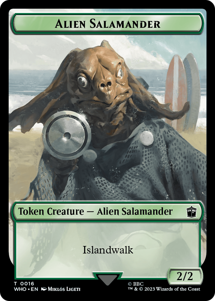 {T} Dalek // Alien Salamander Double-Sided Token [Doctor Who Tokens][TWHO 12//16]