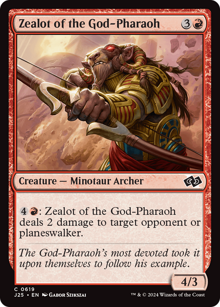 {C} Zealot of the God-Pharaoh [Foundations Jumpstart][J25 619]