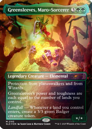 Greensleeves, Maro-Sorcerer (Rainbow Foil) [SLD-2193]  Foil