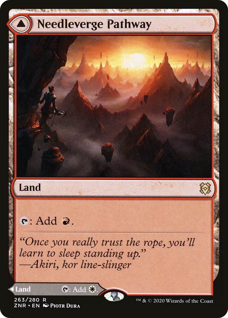 {R} Needleverge Pathway // Pillarverge Pathway [Zendikar Rising][ZNR 263]
