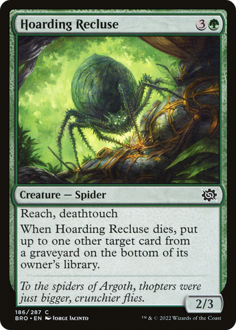 {C} Hoarding Recluse [The Brothers' War][BRO 186]