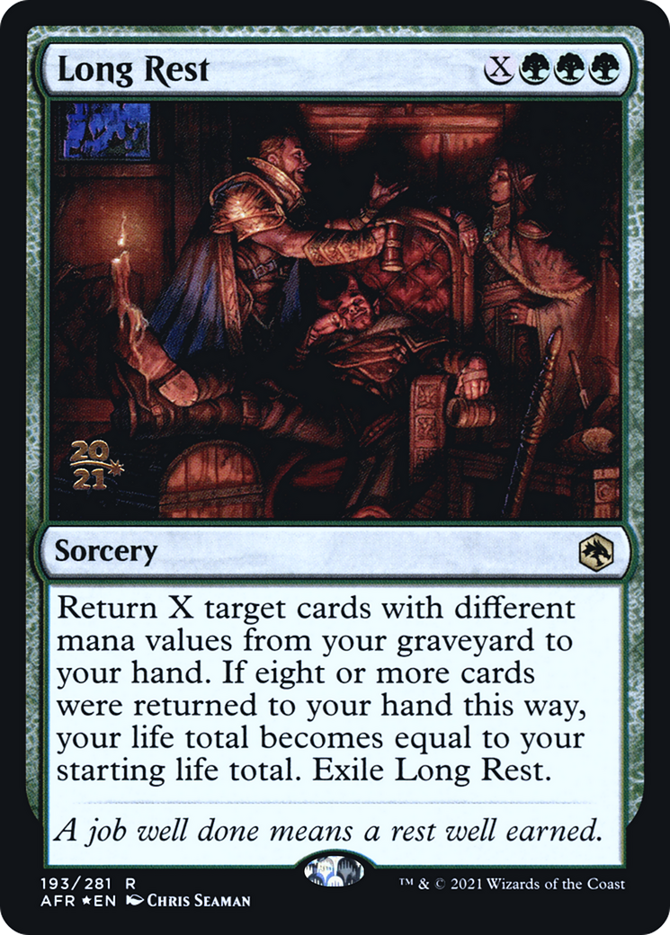 {R} Long Rest [Dungeons & Dragons: Adventures in the Forgotten Realms Prerelease Promos][PR AFR 193]