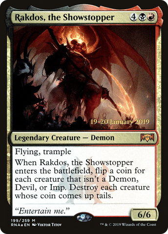 {R} Rakdos, the Showstopper [Ravnica Allegiance Prerelease Promos][PR RNA 199]