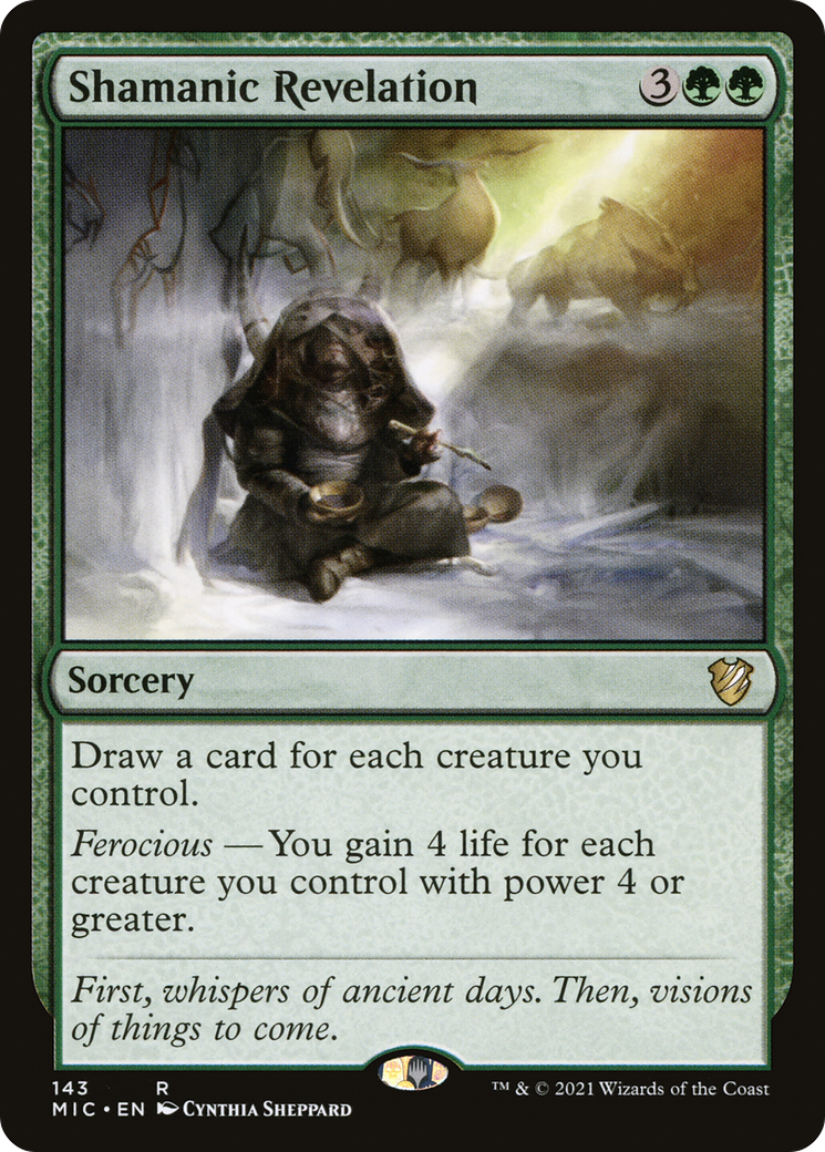 {R} Shamanic Revelation [Innistrad: Midnight Hunt Commander][MIC 143]