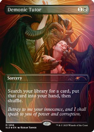 Demonic Tutor (Rainbow Foil) [SLD-1856]  Foil