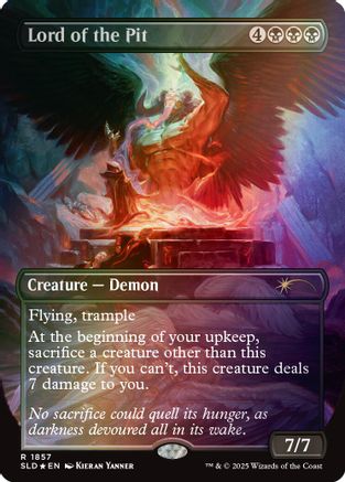 Lord of the Pit (Rainbow Foil) [SLD-1857]  Foil