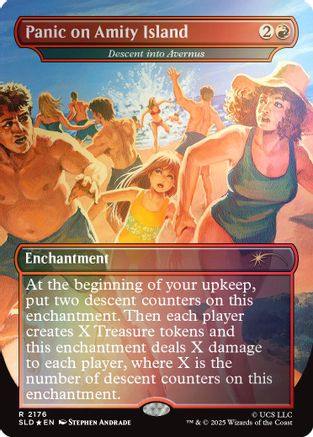 Panic on Amity Island - Descent into Avernus (Rainbow Foil) [SLD-2176]  Foil