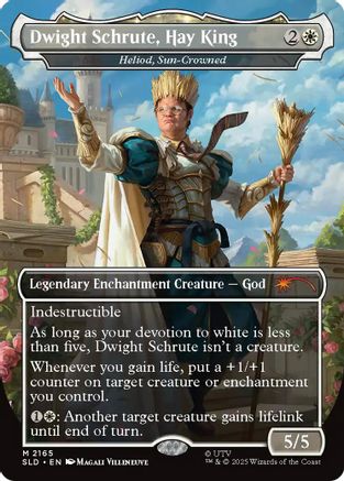 Dwight Schrute, Hay King - Heliod, Sun-Crowned [SLD-2165]  Foil