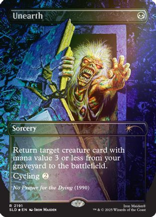 Unearth (Rainbow Foil) [SLD-2191]  Foil