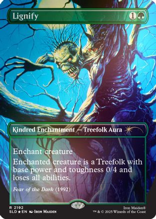 {R} Lignify (2192) (Rainbow Foil) (Foil) [SLD 2192]