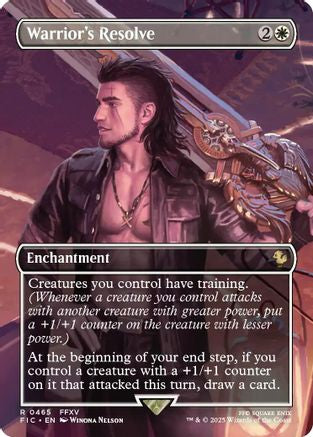 Warrior's Resolve (Borderless) [FIC-465]  Foil