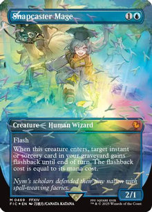 {R} Snapcaster Mage (Borderless) (Chocobo Track Foil) (Foil) [Commander FINAL FANTASY] [FIC 469]
