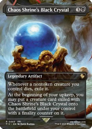 Chaos Shrine's Black Crystal (Borderless) [FIC-445]  Foil