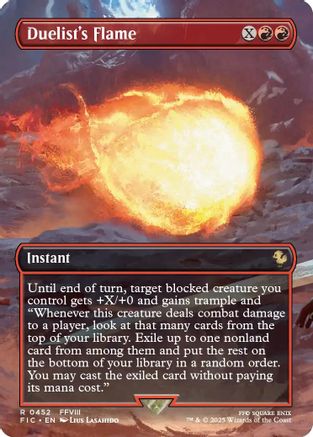 Duelist's Flame (Borderless) [FIC-452]  Foil