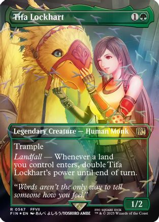 Tifa Lockhart (Borderless) (Chocobo Track Foil) [FIN 567]  Foil