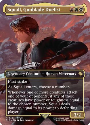 Squall, Gunblade Duelist (Borderless) [FIC-453]  Foil