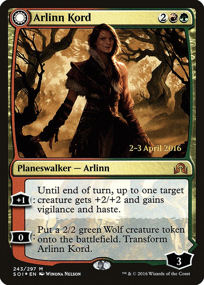 {R} Arlinn Kord // Arlinn, Embraced by the Moon [Shadows over Innistrad Prerelease Promos][PR SOI 243] - Misty Mountain Games