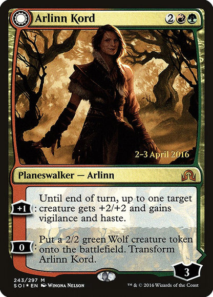 {R} Arlinn Kord // Arlinn, Embraced by the Moon [Shadows over Innistrad Prerelease Promos][PR SOI 243] - Misty Mountain Games